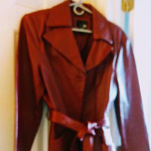 East 5th Red Leather Jacket